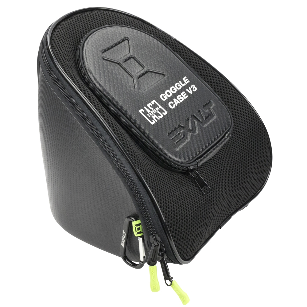 Exalt Carbon Universal Goggle Case - V3 Black/Lime
