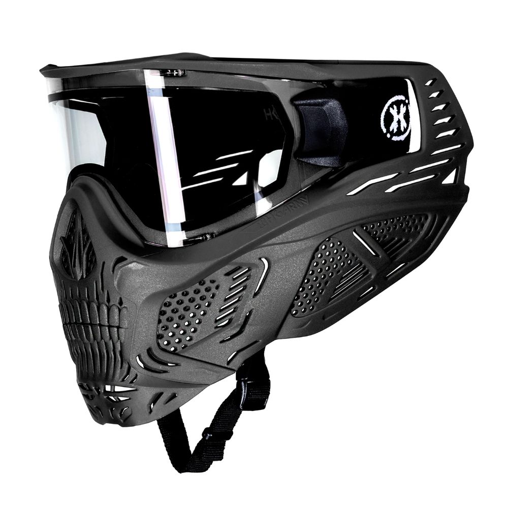 HK Army HSTL® Skull Goggle - Black w/ Clear Lens