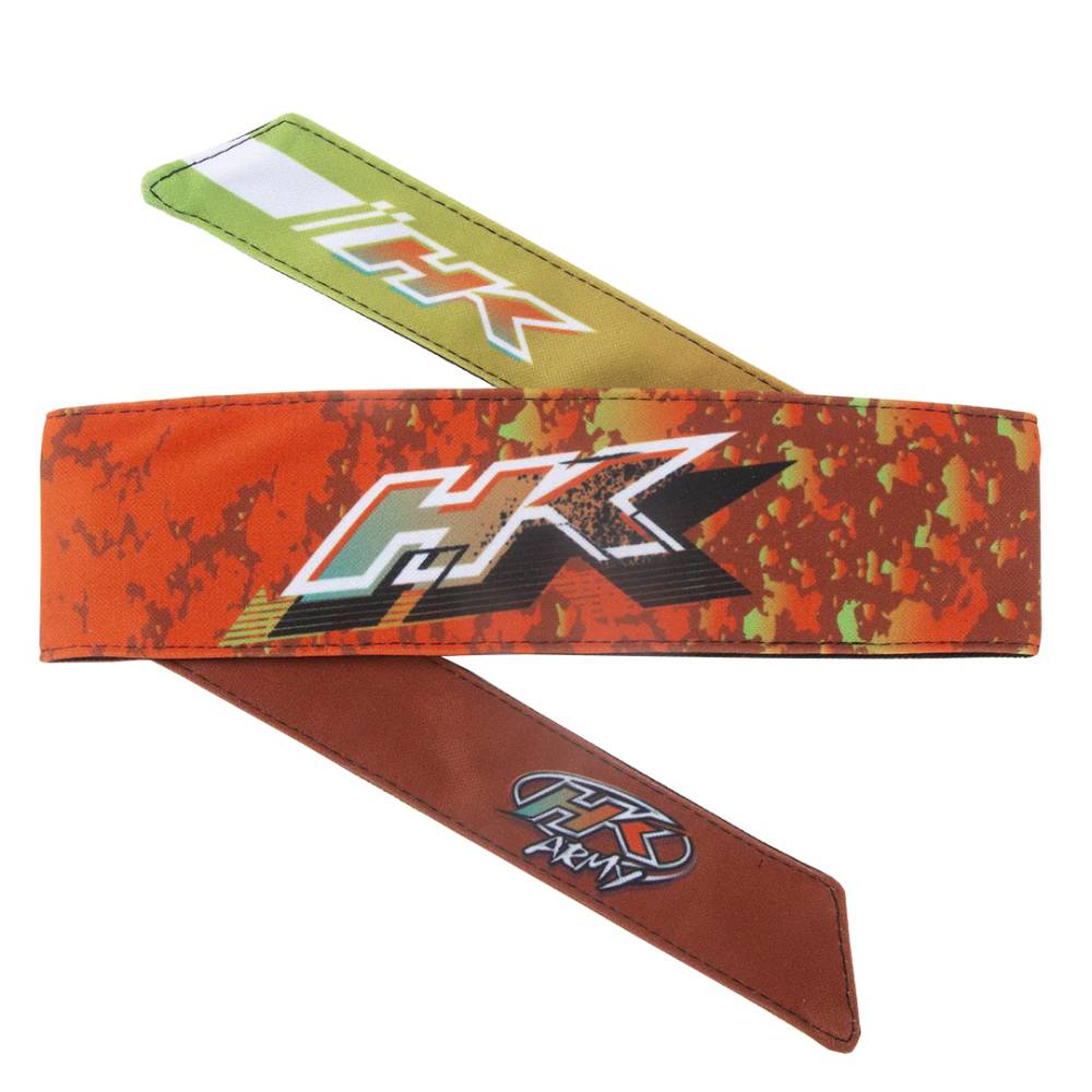 HK Army Retro Liquid Headband - Orange/Lime